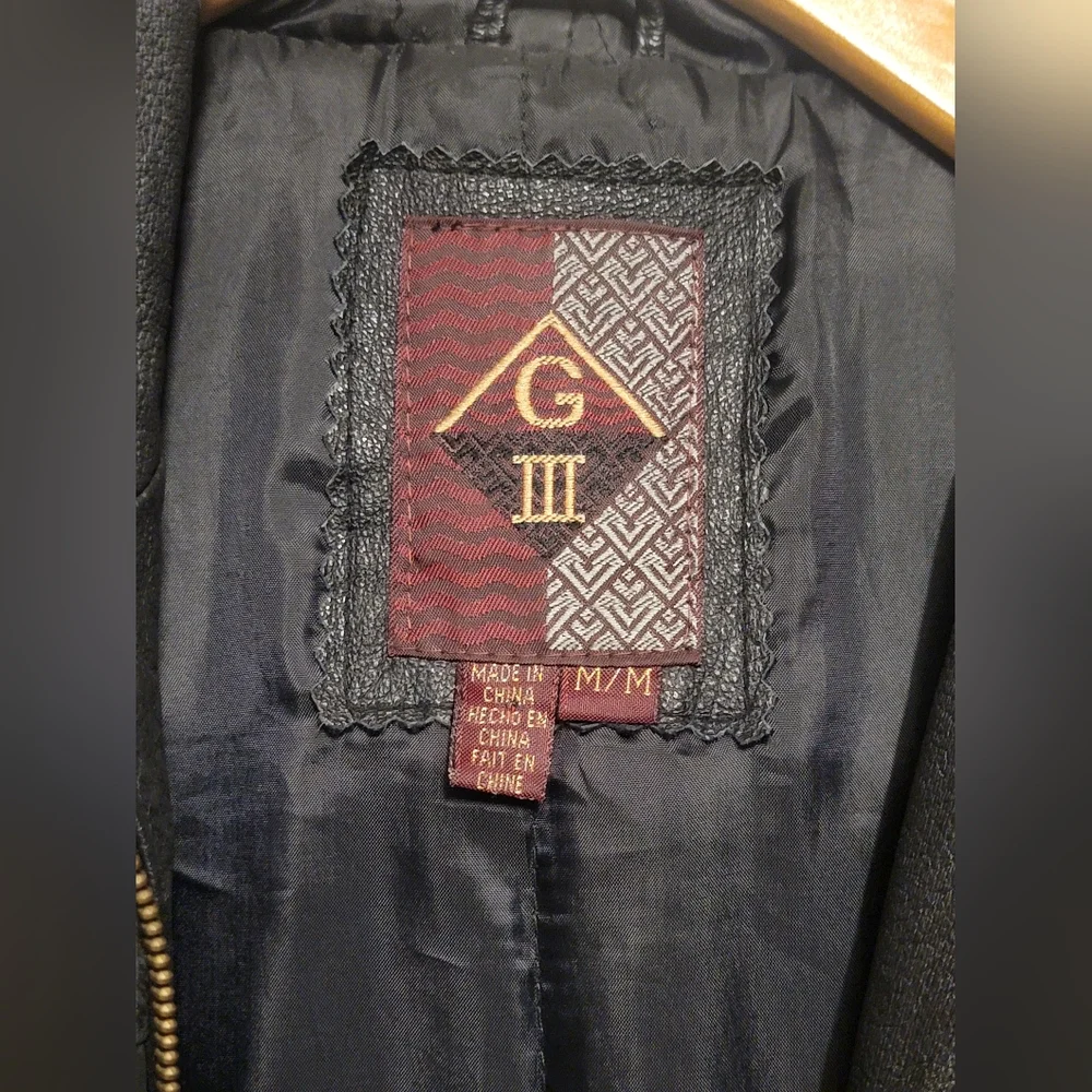 G3 Vintage Cinch Waist Leather Jacket Size M - Picture 2 of 13